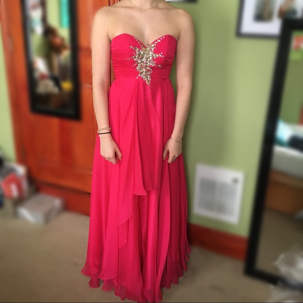 Fuschia Pink Prom Dress Size 0